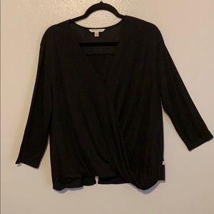 American Eagle bubble hem top